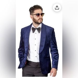 Purple velvet sport coat